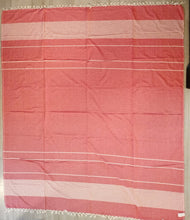 Afbeelding in Gallery-weergave laden, Rood/wit met franje