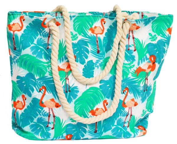 Strandtas flamingo