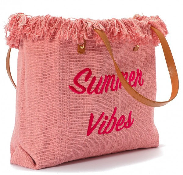 Strandtas roze