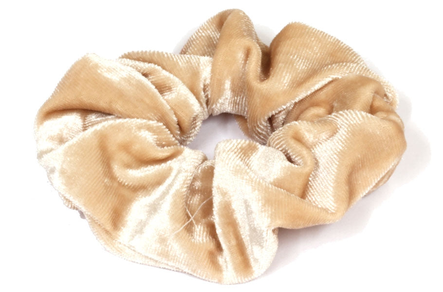 Scrunchie velvet beige