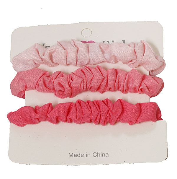 Scrunchie 3 pack pink